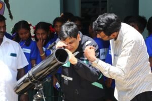 Staffs Using Teleschope